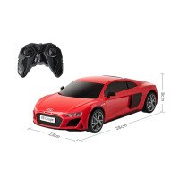 Машинка на радиоуправлении Audi R8 Coupe V10 Красная 1:16 (28x13x8cm)