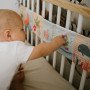 М'яка сенсорна книга бортик в ліжечко для новонароджених