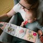 М'яка сенсорна книга бортик в ліжечко для новонароджених