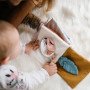 Мягкая тактильная книга развивающая мелкую моторику у малыша