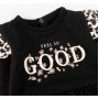 Утеплений боді сукня з пов'язкою "Feel so GOOD" для дівчаток 3-6-9-12-18 місяців
