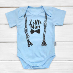 Боди футболка Little Man Голубой для мальчиков
