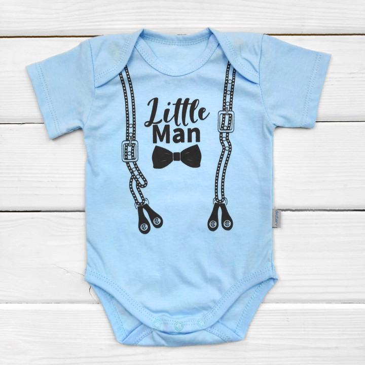 Боди футболка Little Man Голубой для мальчиков