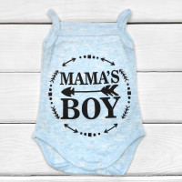 Боді Mama's Boy Блакитний  74 розмір Рібана для хлопчика