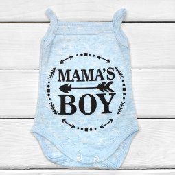 Боди Mama's Boy Голубой  74 размер Рибана для мальчика