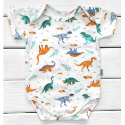 Детское боди лодочка Дино Кулир 68 размер