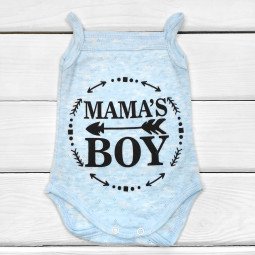 Боди Mama's Boy Голубой  74 размер Рибана для мальчика
