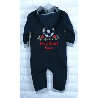 Комбинезон детский 86 размера с надписью на спинке "Football Star"