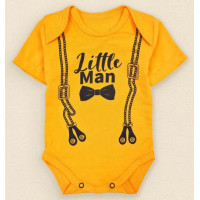 Боди футболка для мальчиков Little Man Оранжевый