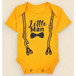 Боди футболка для мальчиков Little Man Оранжевый