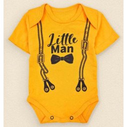 Боди футболка для мальчиков Little Man Оранжевый