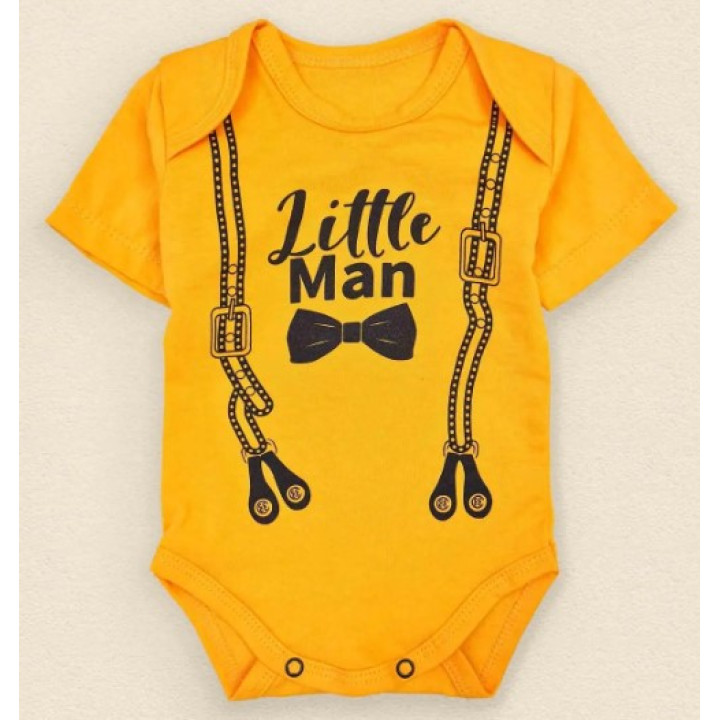 Боді футболка для хлопчиків Little Man Помаранчевий