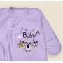 Человечек летний для новорожденных в роддом 'Hello Baby' фиолетовый