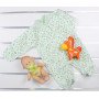 Теплые футер с начесом человечки с наружными швами для новорожденных 