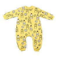 Чоловічок Жовтий Двунитка Milk 62 розмір на дитину 3 місяці
