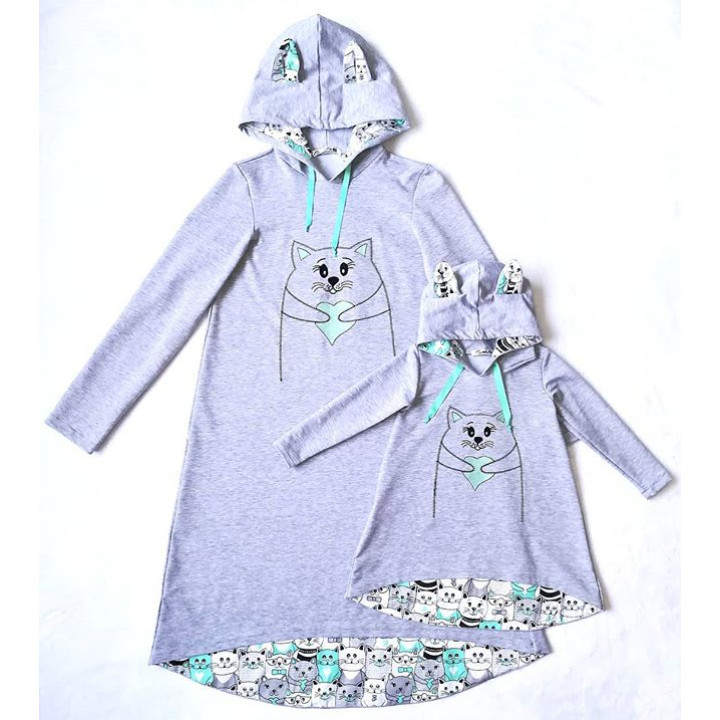 Фемили лук "Котики". Размеры М, 98. 850 грн за 2!
