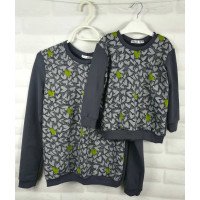 Сірі світшоти Сердечка XS M S і 98 104 110