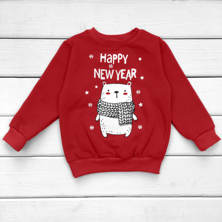 Детский новогодний джемпер Happy New Year 110 размер