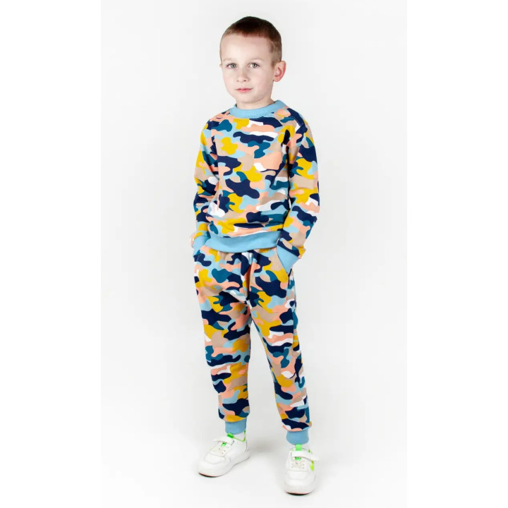 Детский спортивный костюм камуфляжный на мальчика 2-3-4-5-6-7-8-9 лет