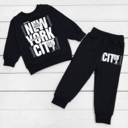 Костюм New York Футер Черный 86 для мальчиков