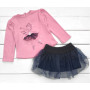 Кофта и юбочка с фатином для девочек 