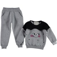Зимний серо-черный костюм 92 98 104 размер Pampal Турция на девочку 2-3-4 лет