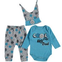 Тонкий комплект 68 розмір Miniworld Cool like my Dad на хлопчика 3-6 місяців