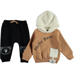 Комплект Hello Bear Черно-коричневый Трехнитка 92 размер на мальчика 2 года