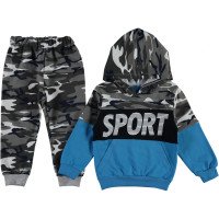 Комплект (худи + штаны) Sport Камуфляж Двунитка 98 размер на мальчика 3-4 года