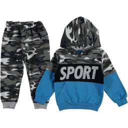 Комплект (худи + штаны) Sport Камуфляж Двунитка 98 размер на мальчика 3-4 года