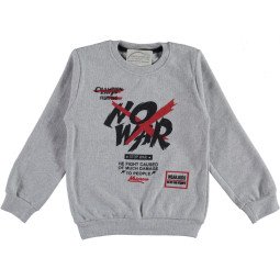 Теплый детский свитшот No War 146 размер на мальчика 10-11 лет