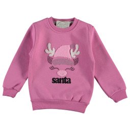 Теплый (трехнитка) свитшот Santa 110 размер на девочку 4-5 лет