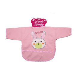 Cлюнявчик з рукавами та кишенею Dodo Baby для дівчаток