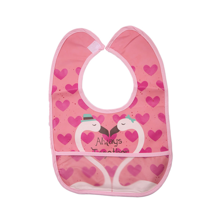 Непромокальний слюнявчик для дітей Babytone з кишенею Always together