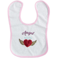 Непромокаемый слюнявчик детский Angel Babytone для девочек