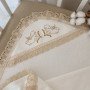 Махровая крыжма с вышивкой "Ангелочки" для крещения 75*100 см