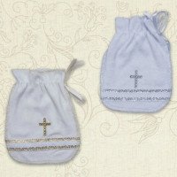  Велюрові мішечки для першого локона малюка. В наявності колір з золотом