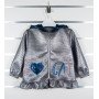 Тонкая детская куртка ветровка на девочку 98 размеры "Love Cat" 