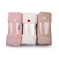 Махровые маленькие полотенца 35*75 см Love