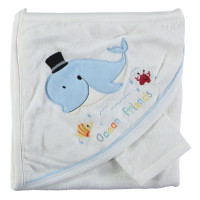 Полотенце с уголком для мальчика Baby Line 80*85 см Махровое