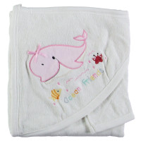 Полотенце с уголком для девочки Baby Line 80*85 см Махровое