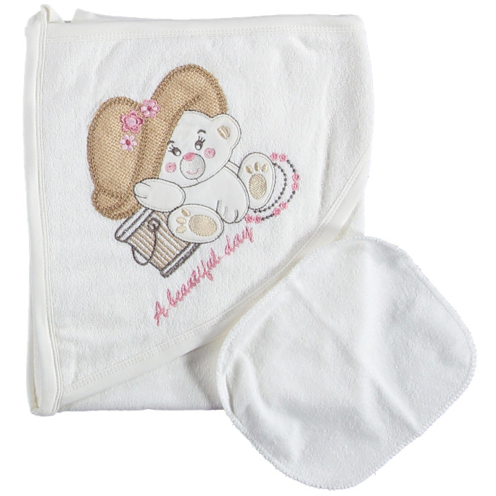 Детское полотенце махровое Baby Line Уголок 80*85 см