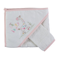 Рушник куточок махровий Ekebaby 80 * 80 см для дівчинки