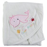 Полотенце с уголком для девочки Baby Line 80*85 см Махровое