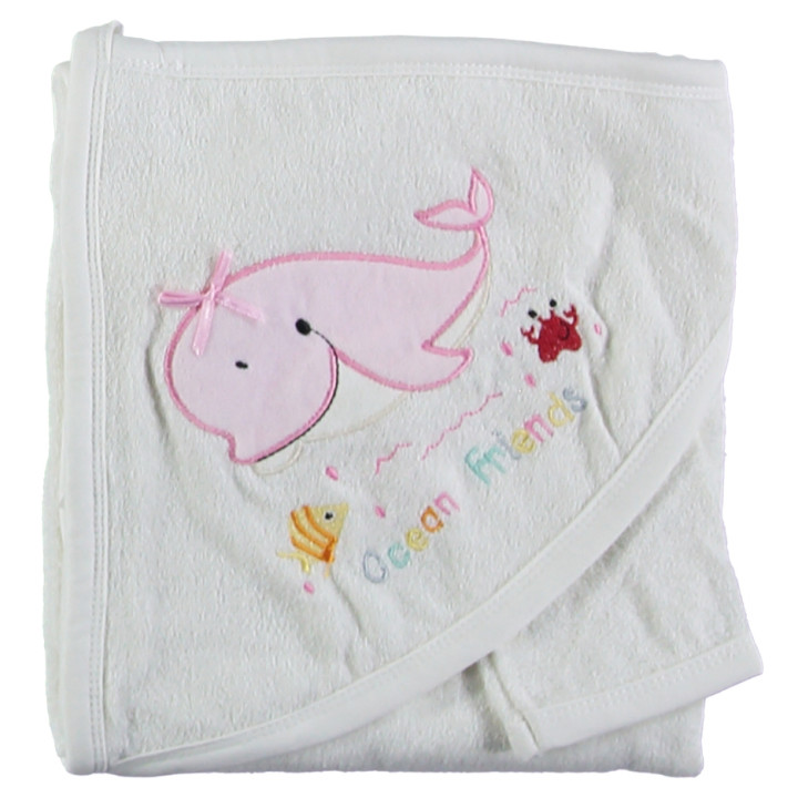 Рушник з куточком для дівчинки Baby Line 80 * 85 см Махровий