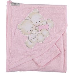 Рушник Bebe`s 80 * 80 см Махровий дитячий куточок для купання дівчинки