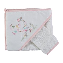 Рушник куточок махровий Ekebaby 80 * 80 см для дівчинки