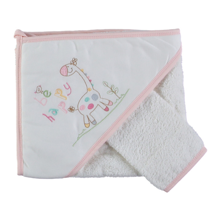 Рушник куточок махровий Ekebaby 80 * 80 см для дівчинки