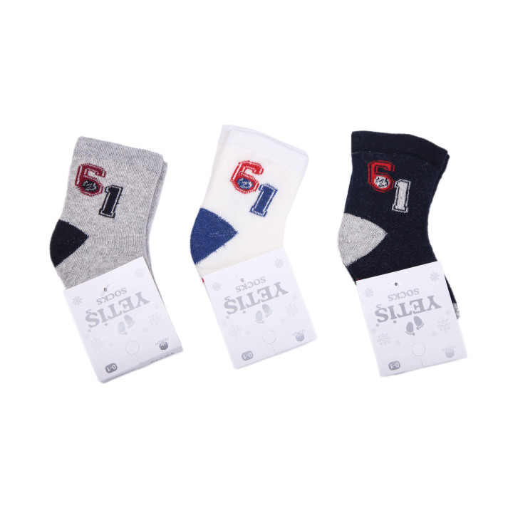 Теплі шкарпетки Yetis socks на хлопчика 0-12 місяців