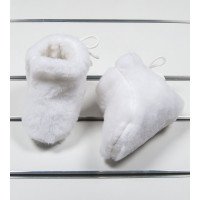 Молочные зимние меховые чопики для малышей. Длина стопы 11 см 